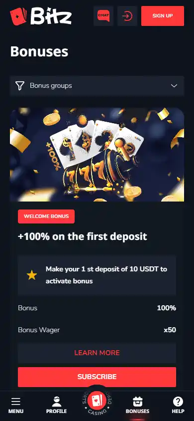 Bitz Casino screenshot 6