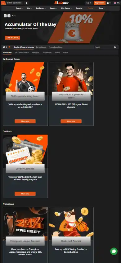 BizBet Casino screenshot 6
