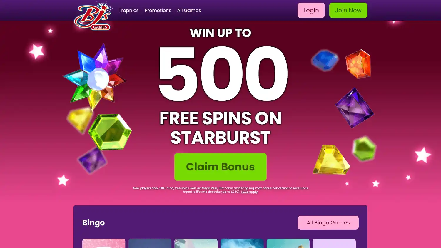Bjs Games Casino screenshot 1