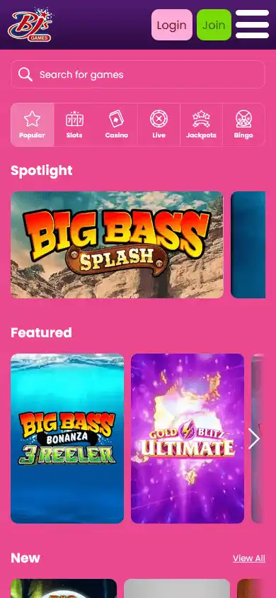 Bjs Games Casino screenshot 5