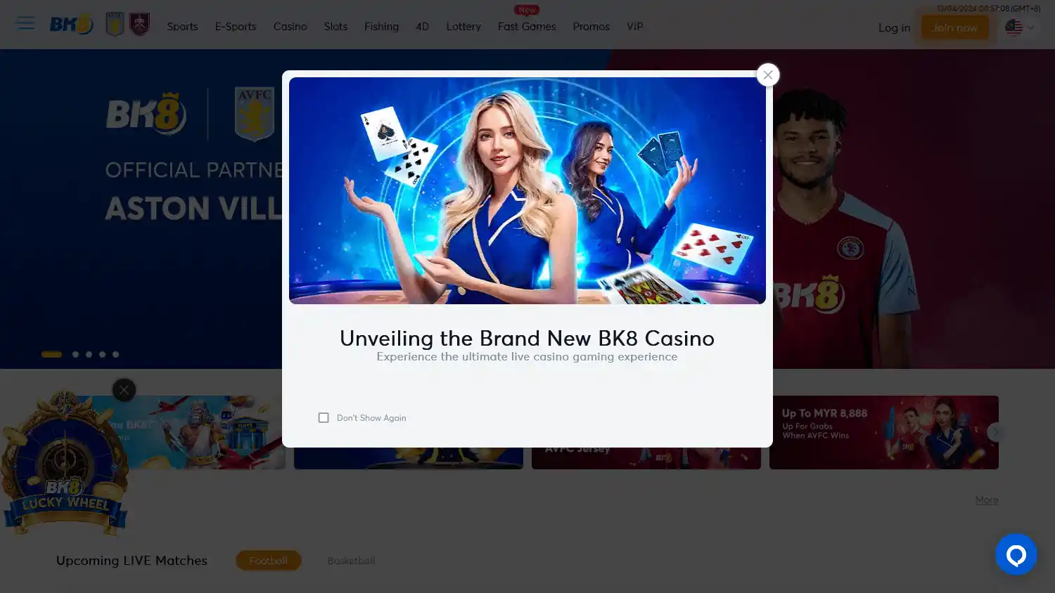 BK8 Casino screenshot 1