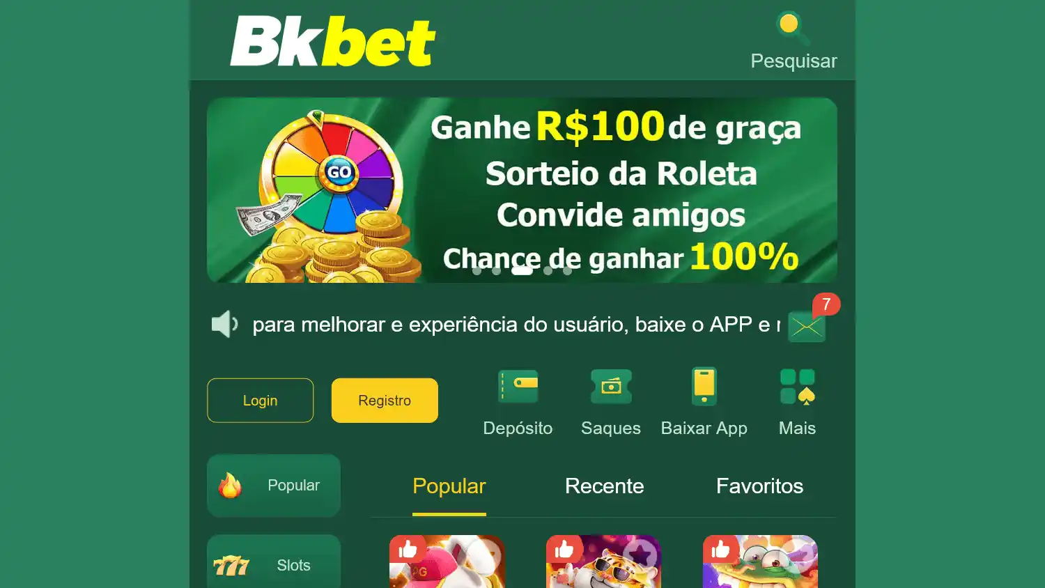 Bkbet Casino screenshot 1