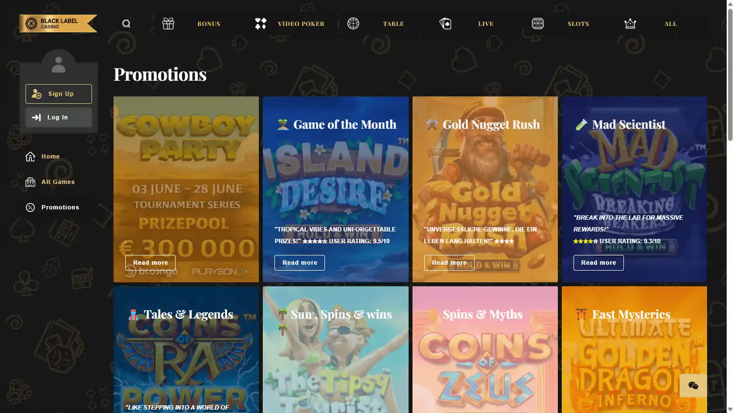 Black Label Casino screenshot 3