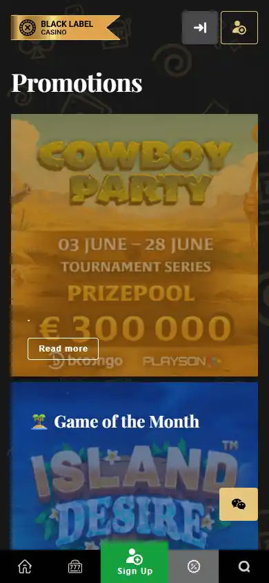 Black Label Casino screenshot 6
