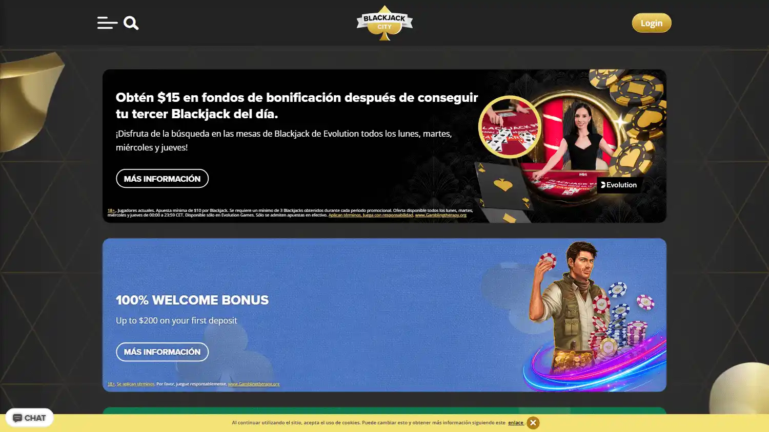 Blackjack City Casino screenshot 2