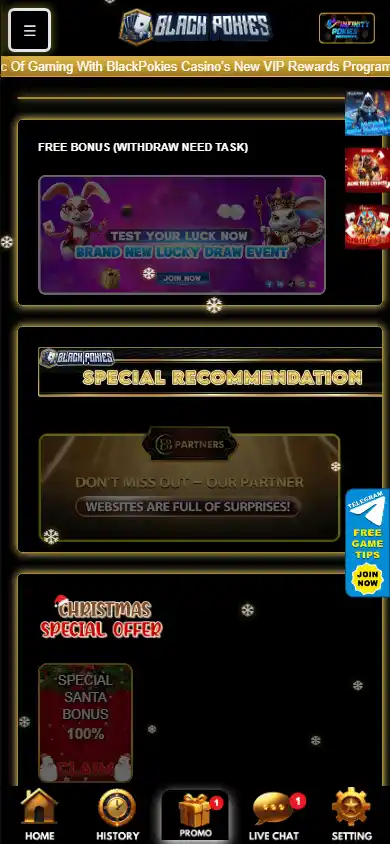 BlackPokies Casino screenshot 4