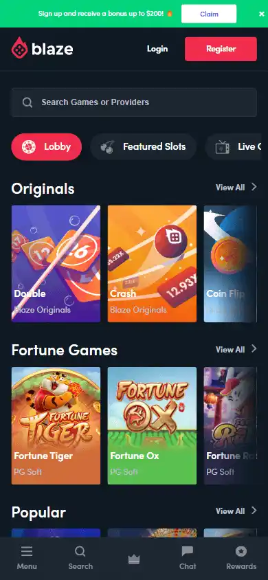 Blaze Casino screenshot 5