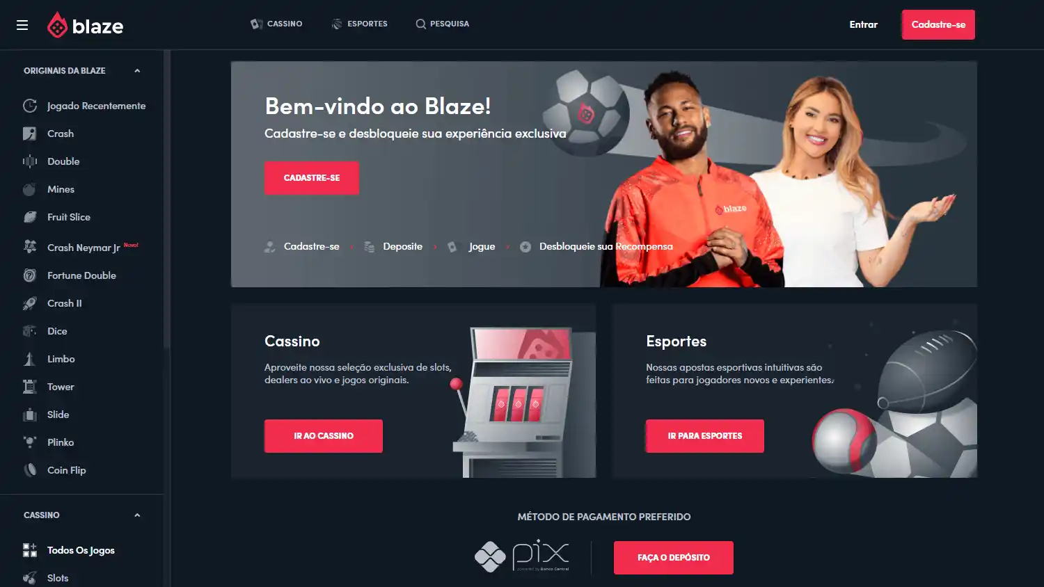 Blaze Casino BR screenshot 1