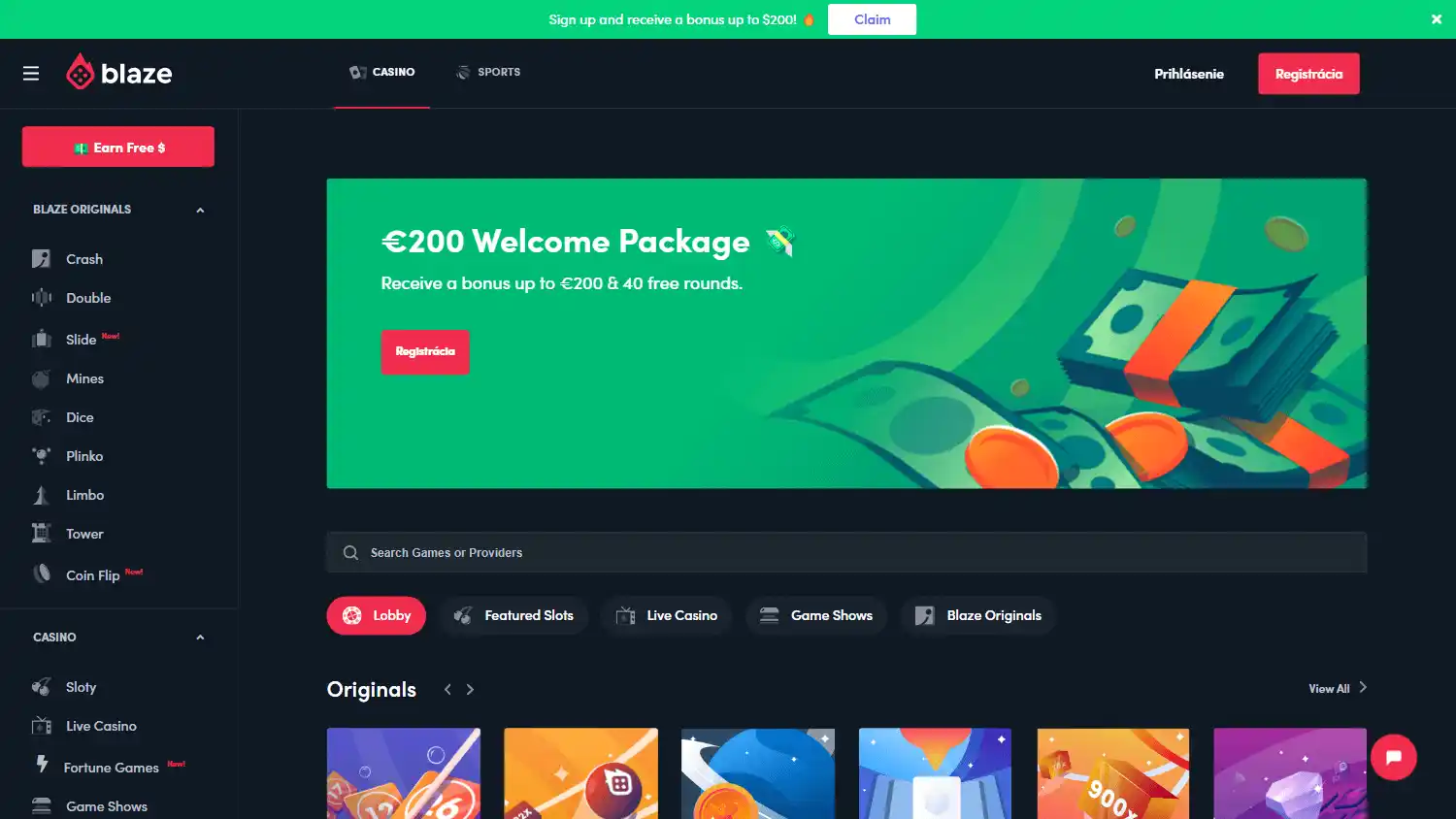 Blaze Casino BR screenshot 2