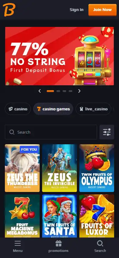Blaze Spins Casino screenshot 5