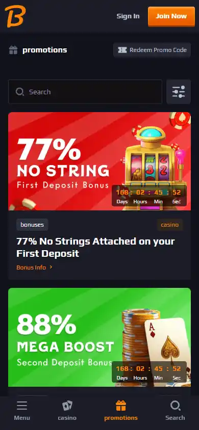 Blaze Spins Casino screenshot 6