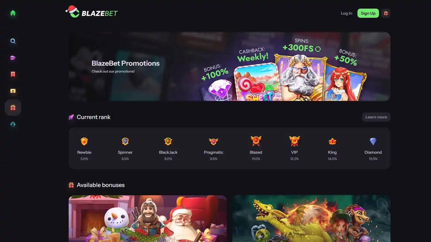 BlazeBet Casino screenshot 3
