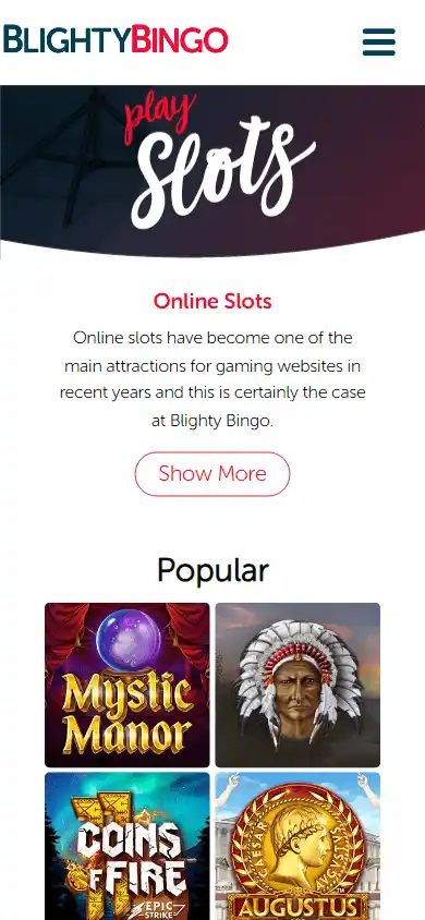 Blighty Bingo Casino screenshot 4