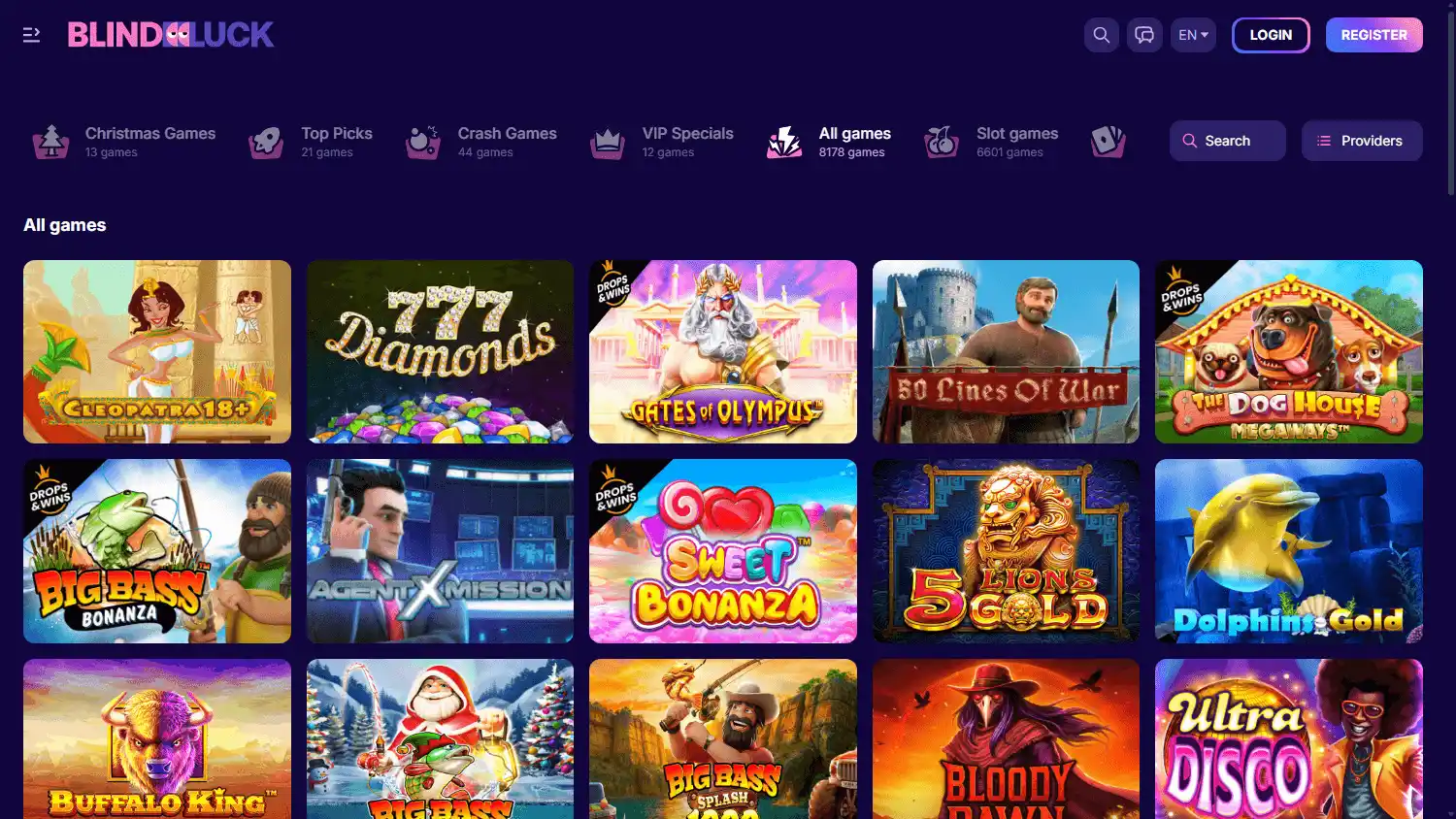 Blind Luck Casino screenshot 2