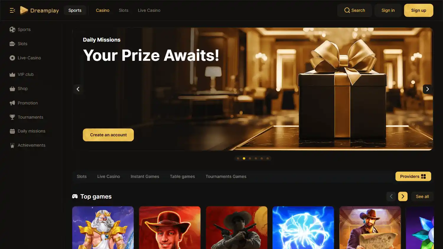Blitz.red Casino screenshot 1