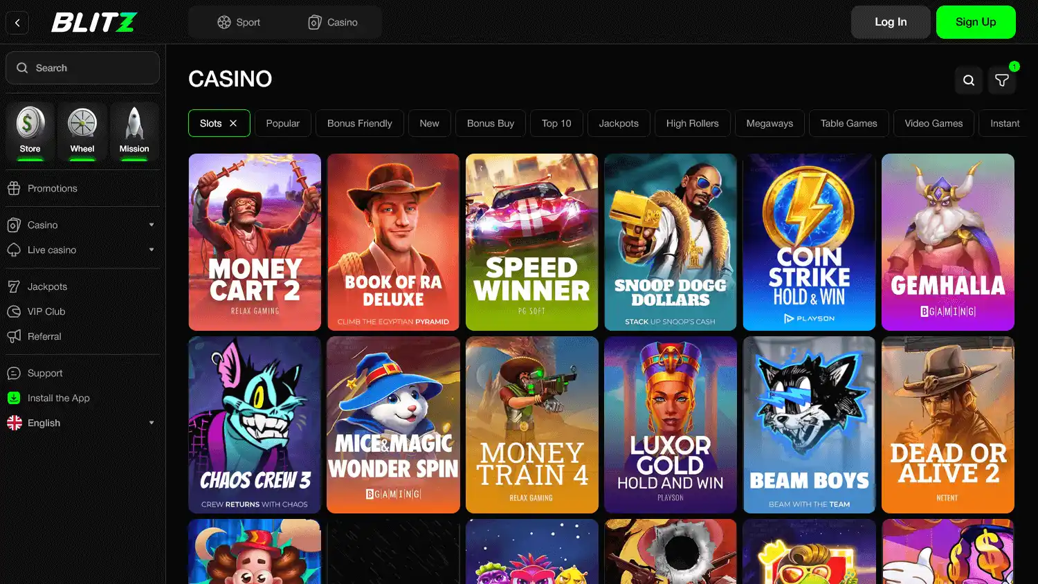 Blitzgo.Bet Casino screenshot 2