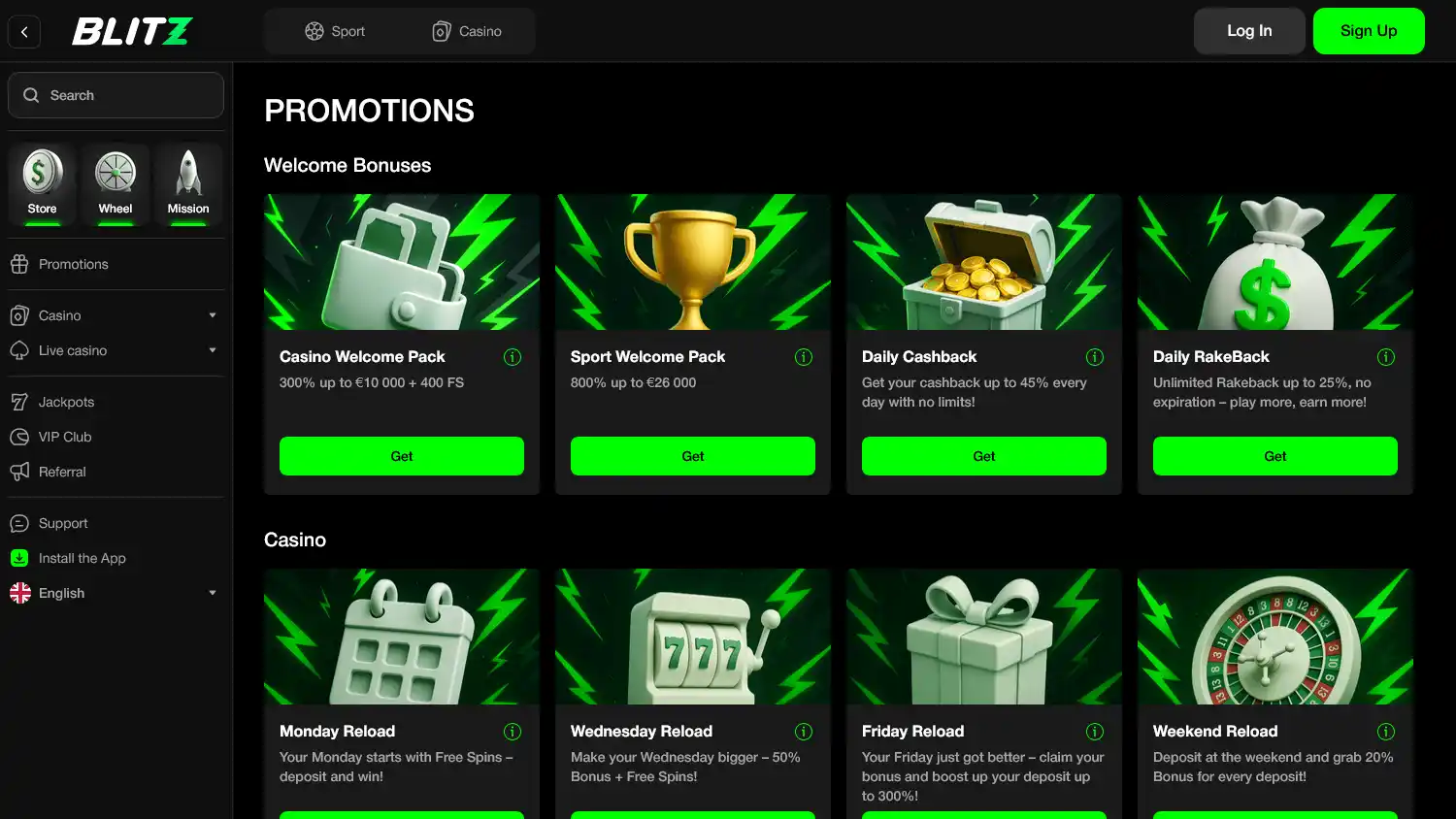 Blitzgo.Bet Casino screenshot 3