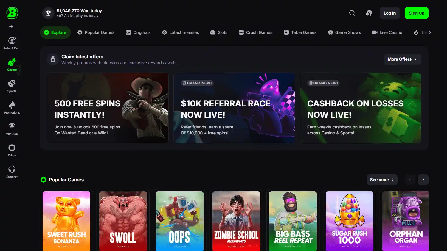Blockbet Casino screenshot 1