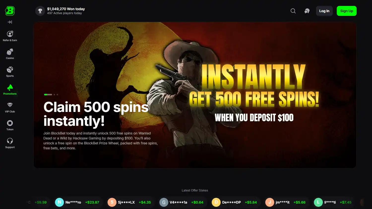Blockbet Casino screenshot 3