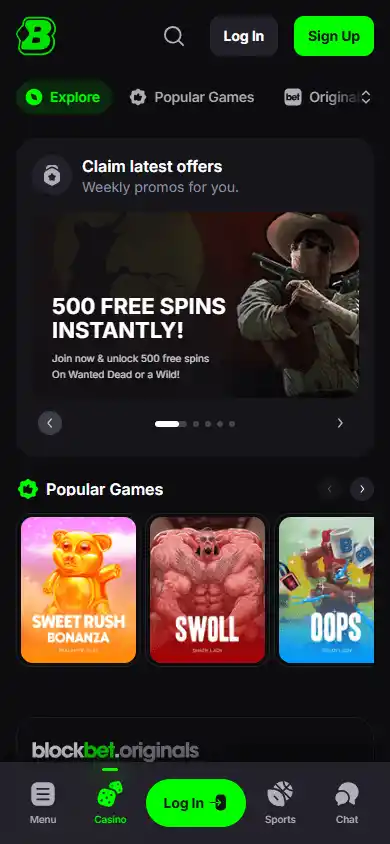 Blockbet Casino screenshot 4