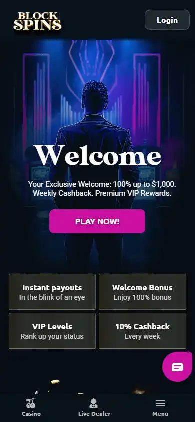 Blockspins Casino screenshot 4