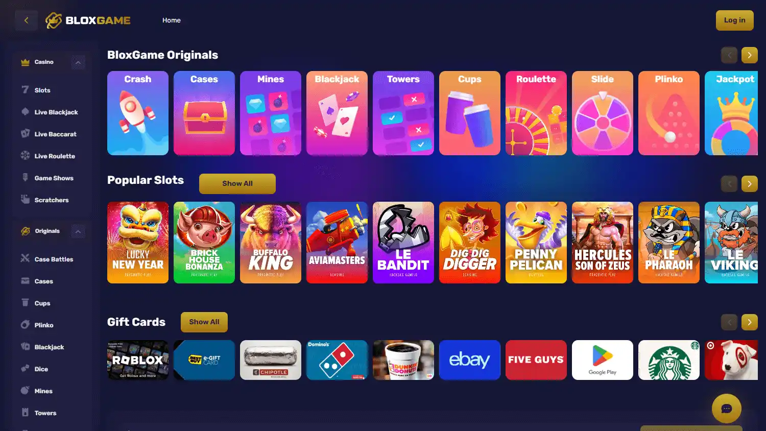 BloxGame Casino screenshot 1