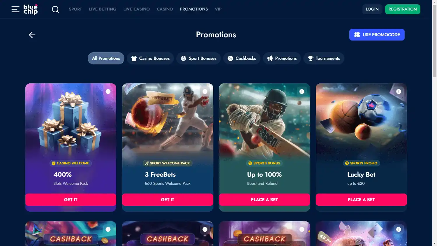 BlueChip Casino screenshot 3