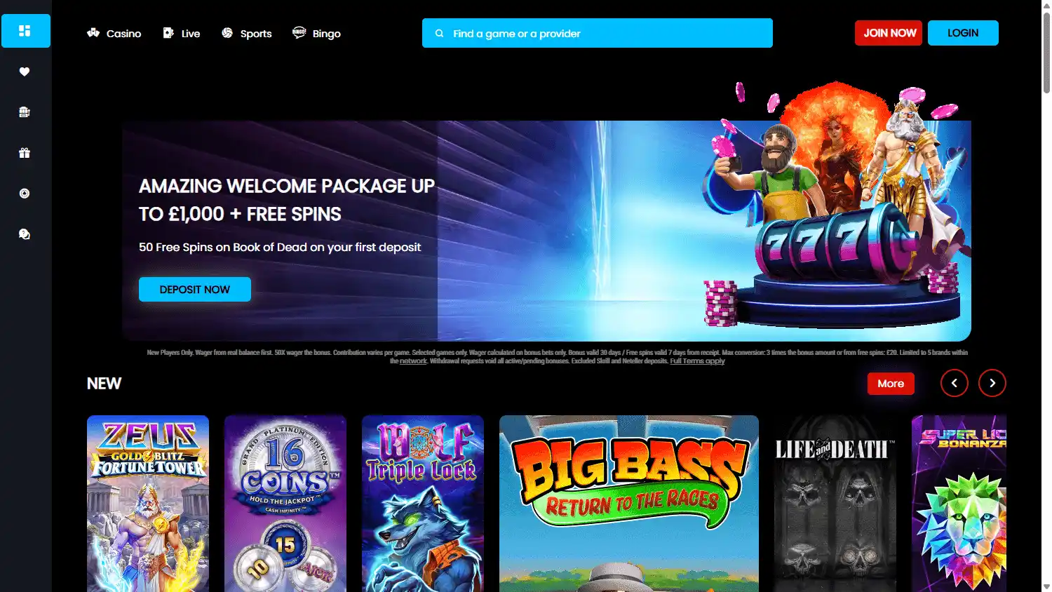 BlueFox Casino screenshot 1