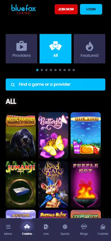 BlueFox Casino screenshot 5