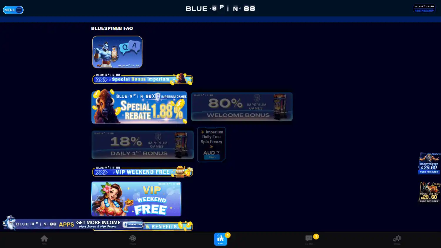 BLUESPIN88 Casino screenshot 2