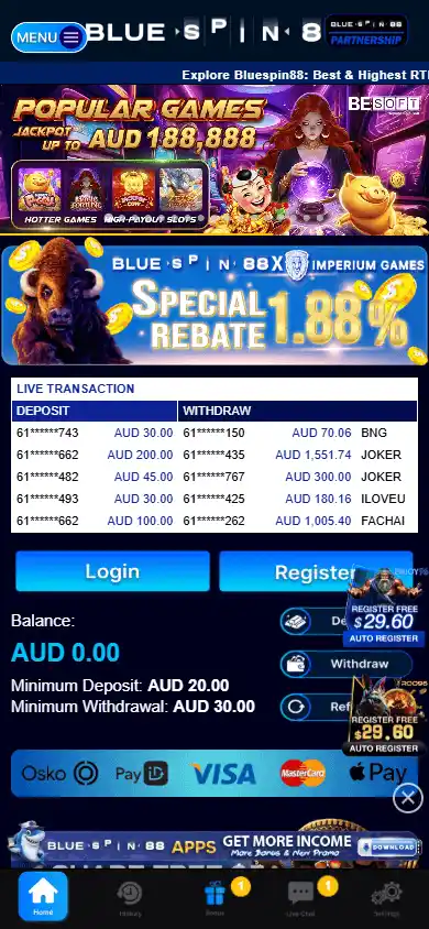 BLUESPIN88 Casino screenshot 3