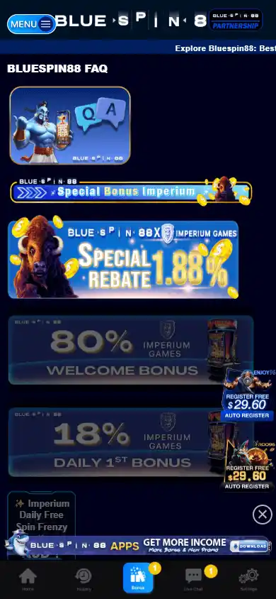 BLUESPIN88 Casino screenshot 4