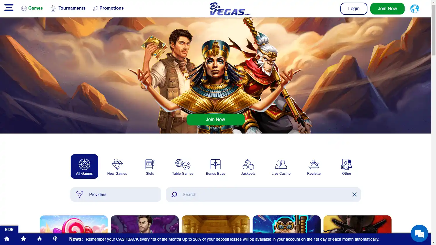 BluVegas Casino screenshot 2
