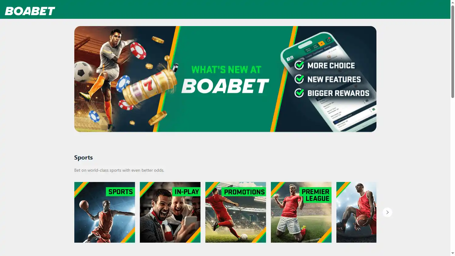 BoaBet Casino screenshot 1