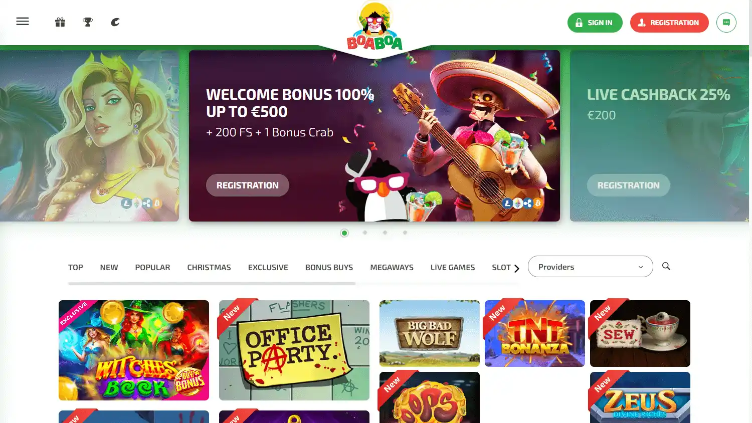 BoaBoa Casino screenshot 1