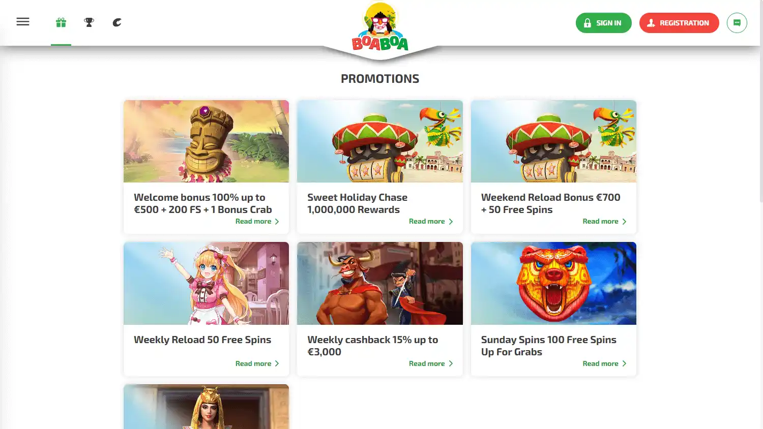 BoaBoa Casino screenshot 2