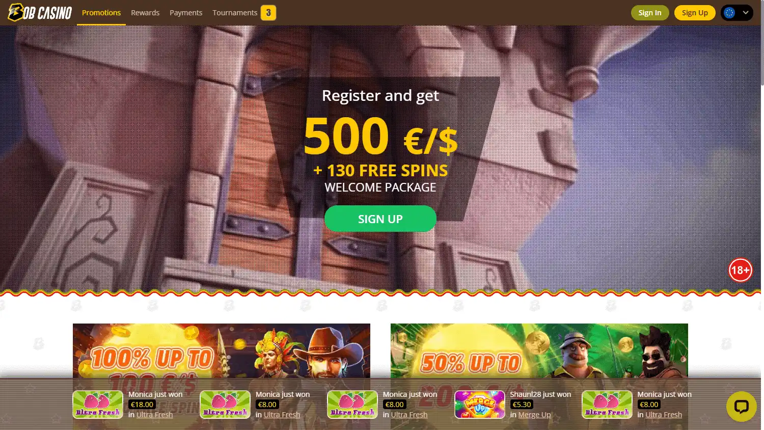 Bob Casino screenshot 3