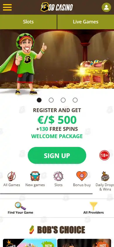 Bob Casino screenshot 4