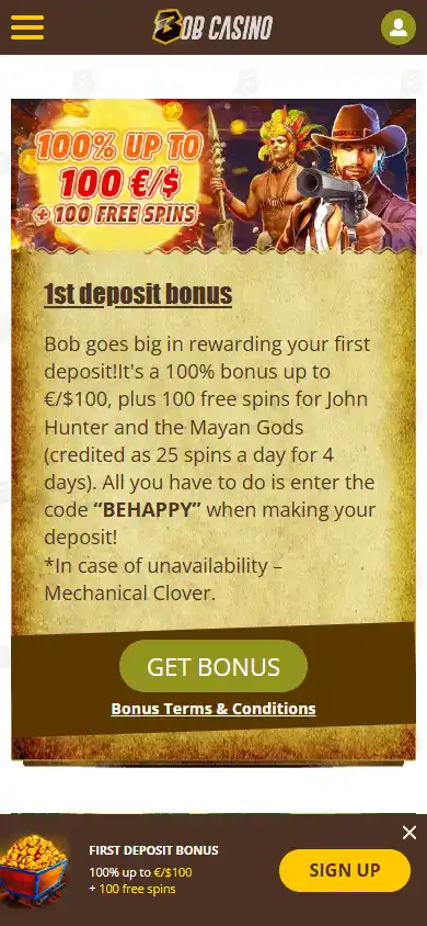 Bob Casino screenshot 6