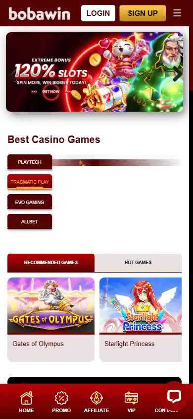 Bobawin Casino screenshot 4