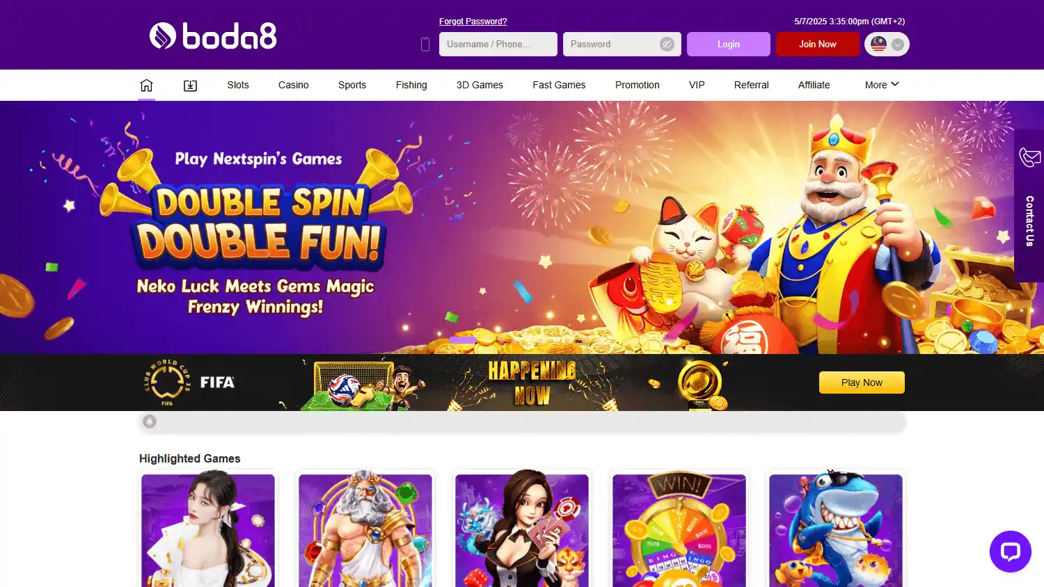 Boda8 Casino screenshot 1