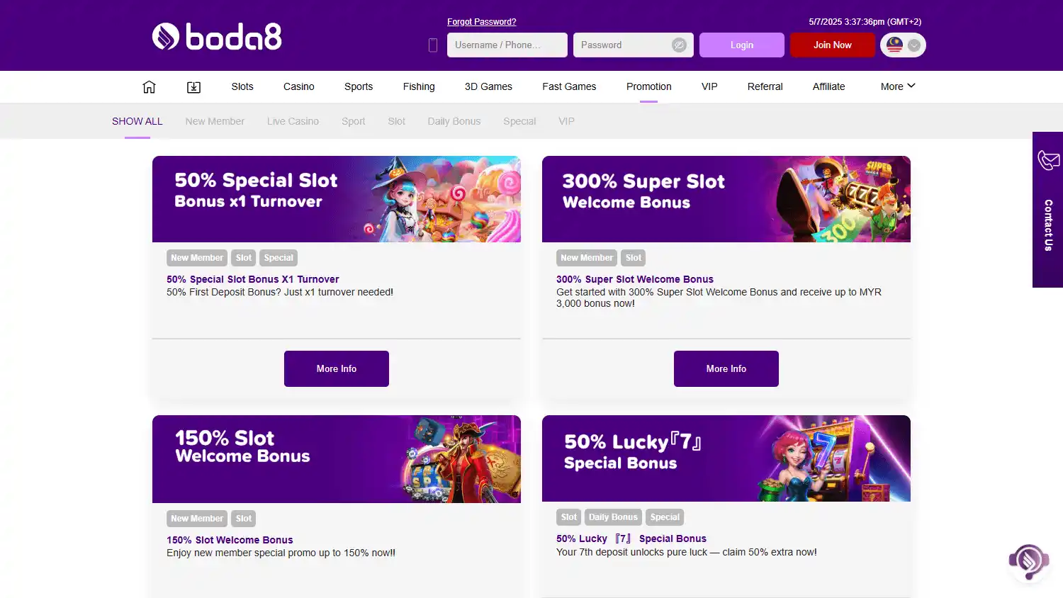 Boda8 Casino screenshot 3