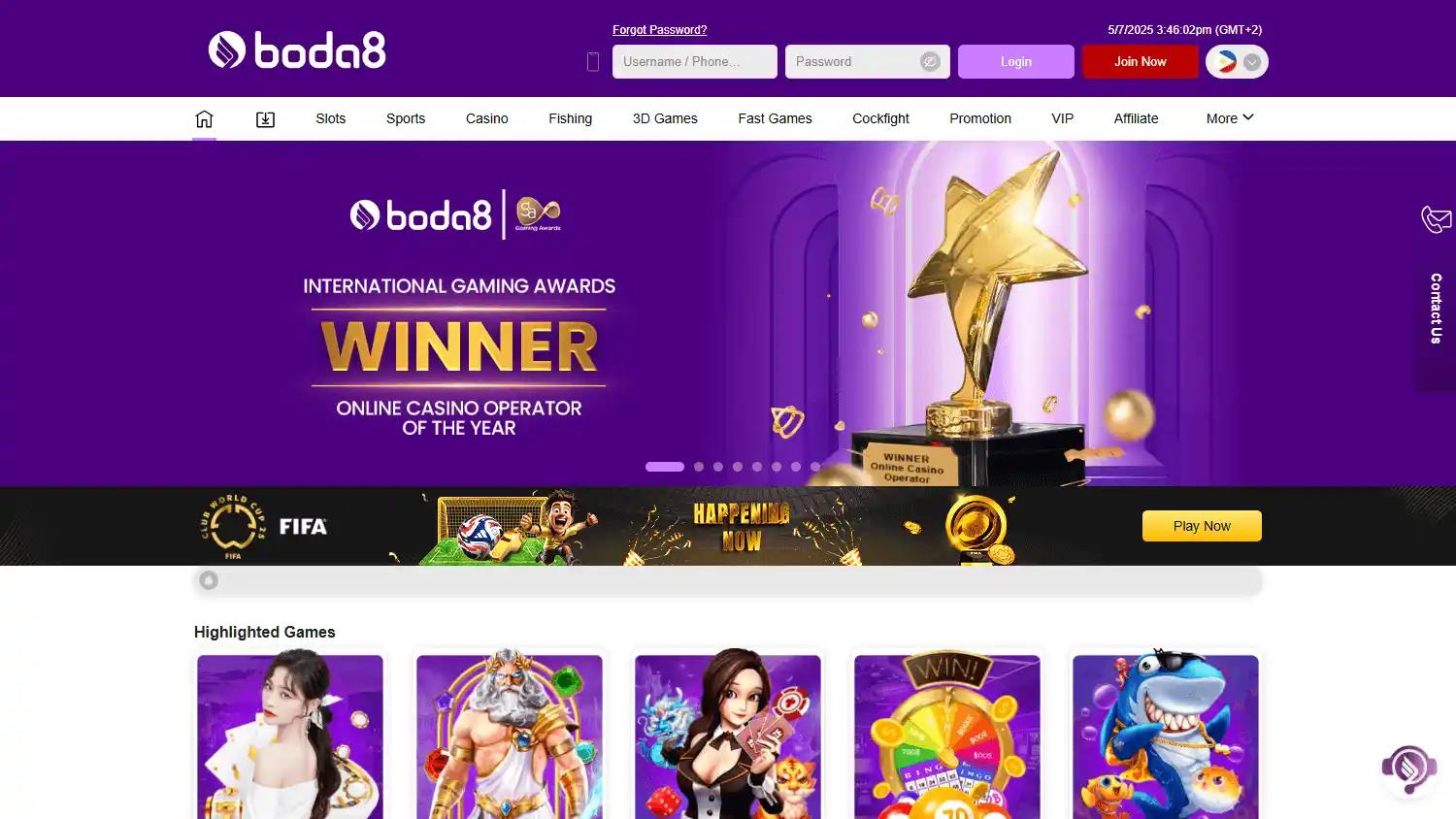 Boda8 Casino screenshot 1