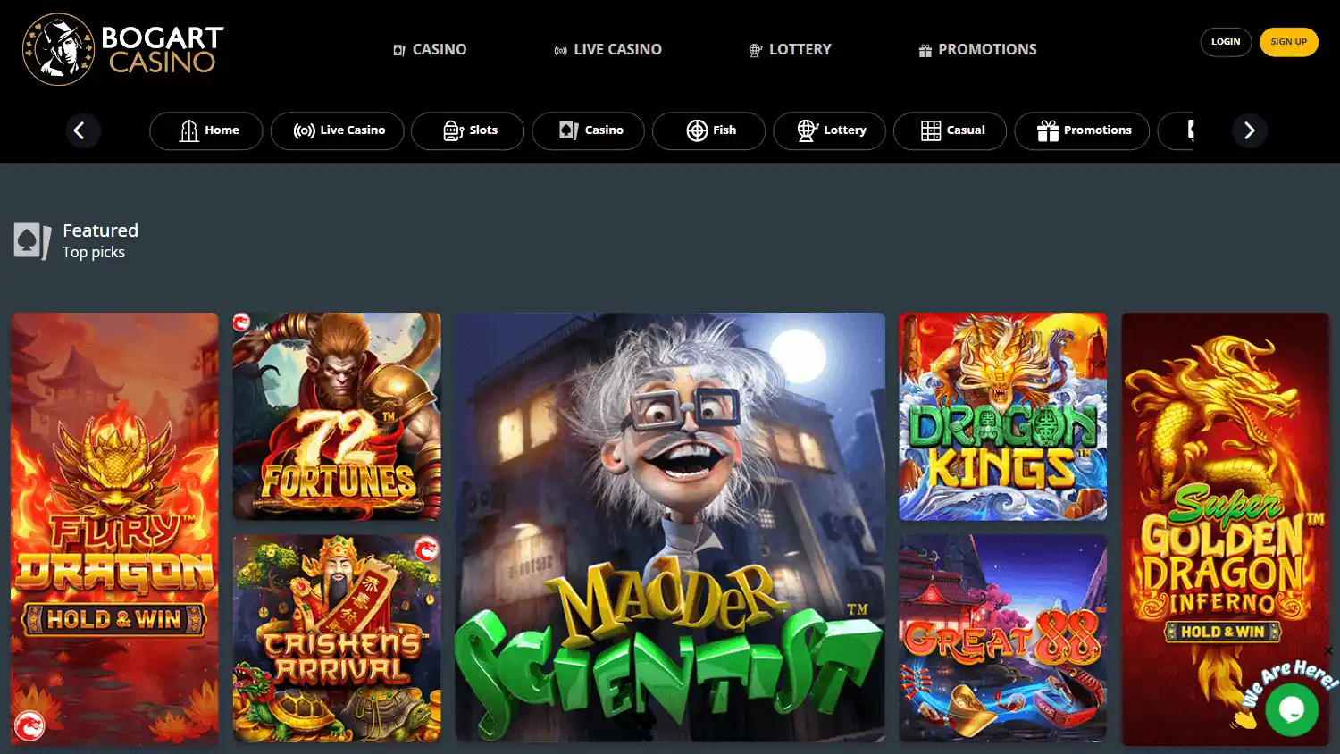 Bogart Casino screenshot 2