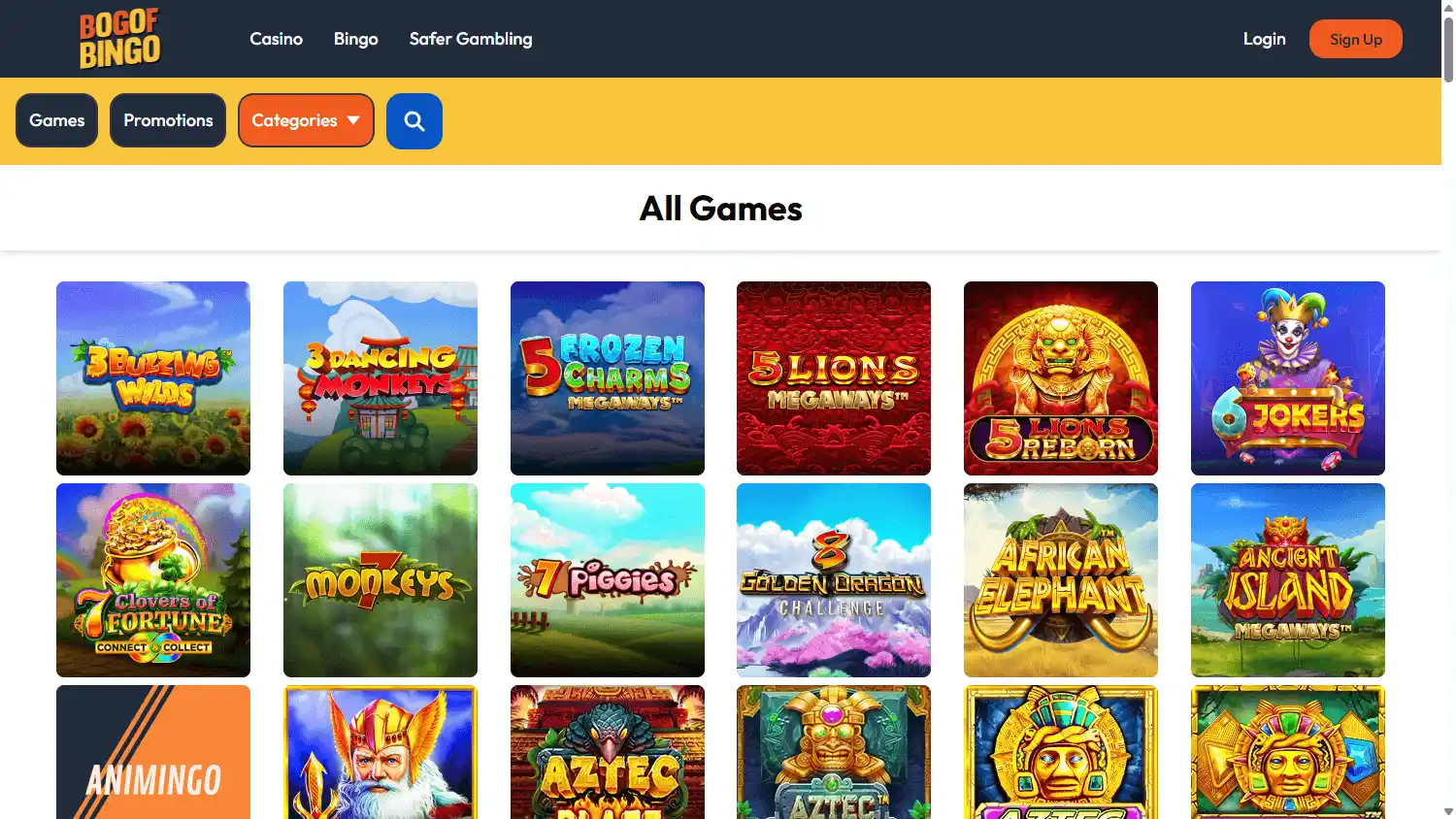 BOGOF Bingo Casino screenshot 2