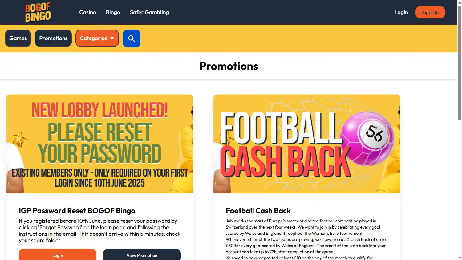 BOGOF Bingo Casino screenshot 3