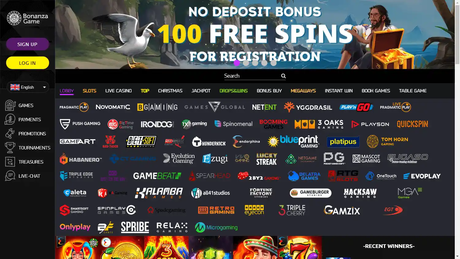 Bonanza Game Casino screenshot 1