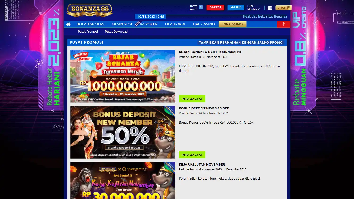 Bonanza88 Casino screenshot 3
