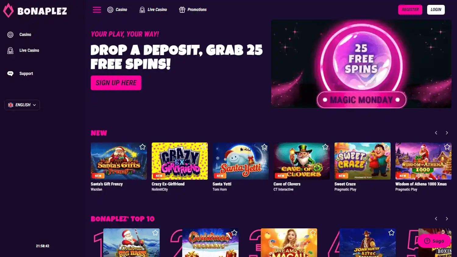 Bonaplez Casino screenshot 2