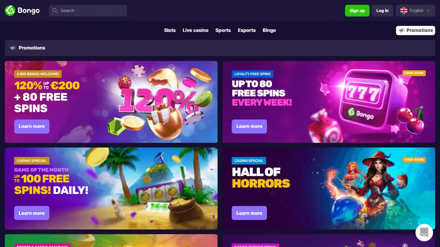 Bongo Casino screenshot 2